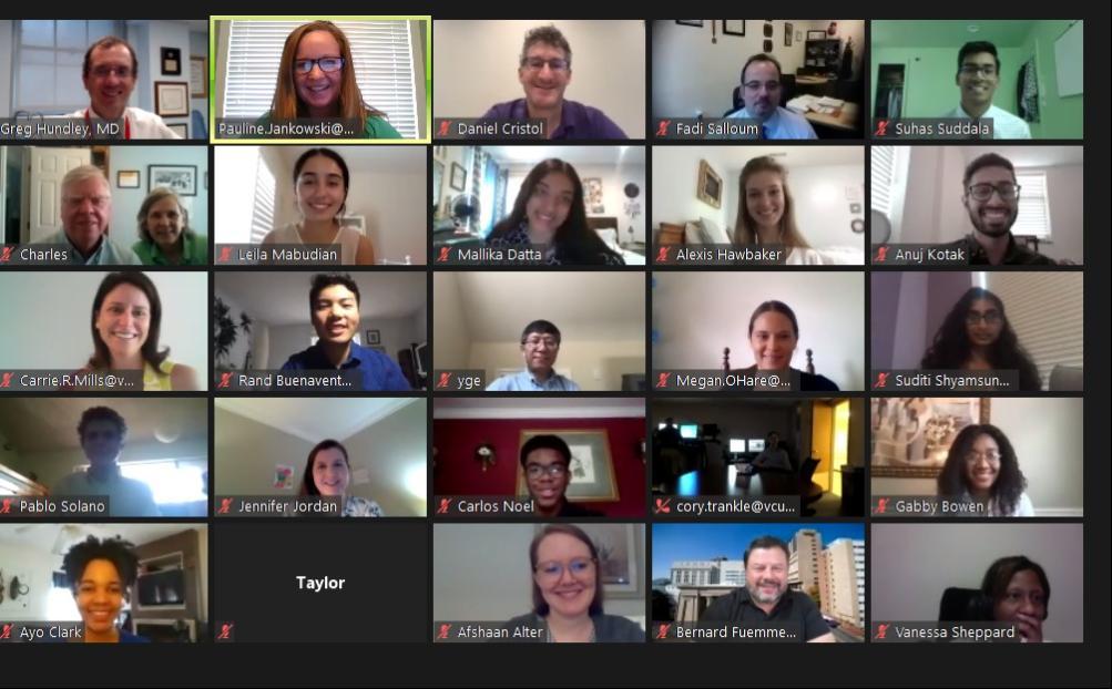 Group photo of our inaugural 2020 fellows cohort on Zoom